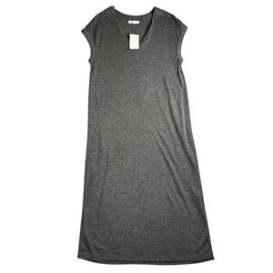 Madewell NWT Nordstrom Rack Horizon Midi‎ Dress Heather Black Size Medium